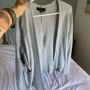 Cozy slouchy gray cardigan